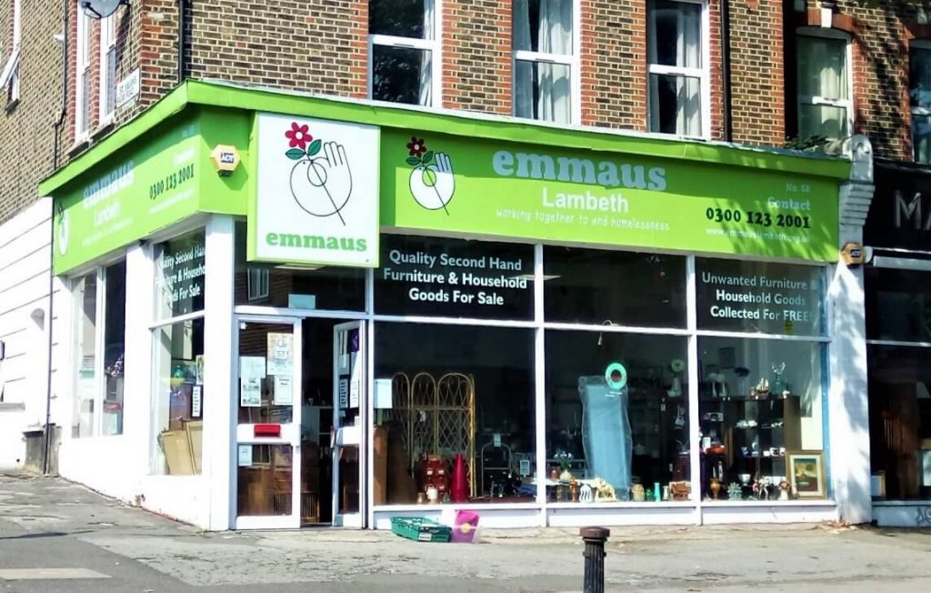 Emmaus charity shop, 88 Knights Hill, West Norwood, Furniture & Home